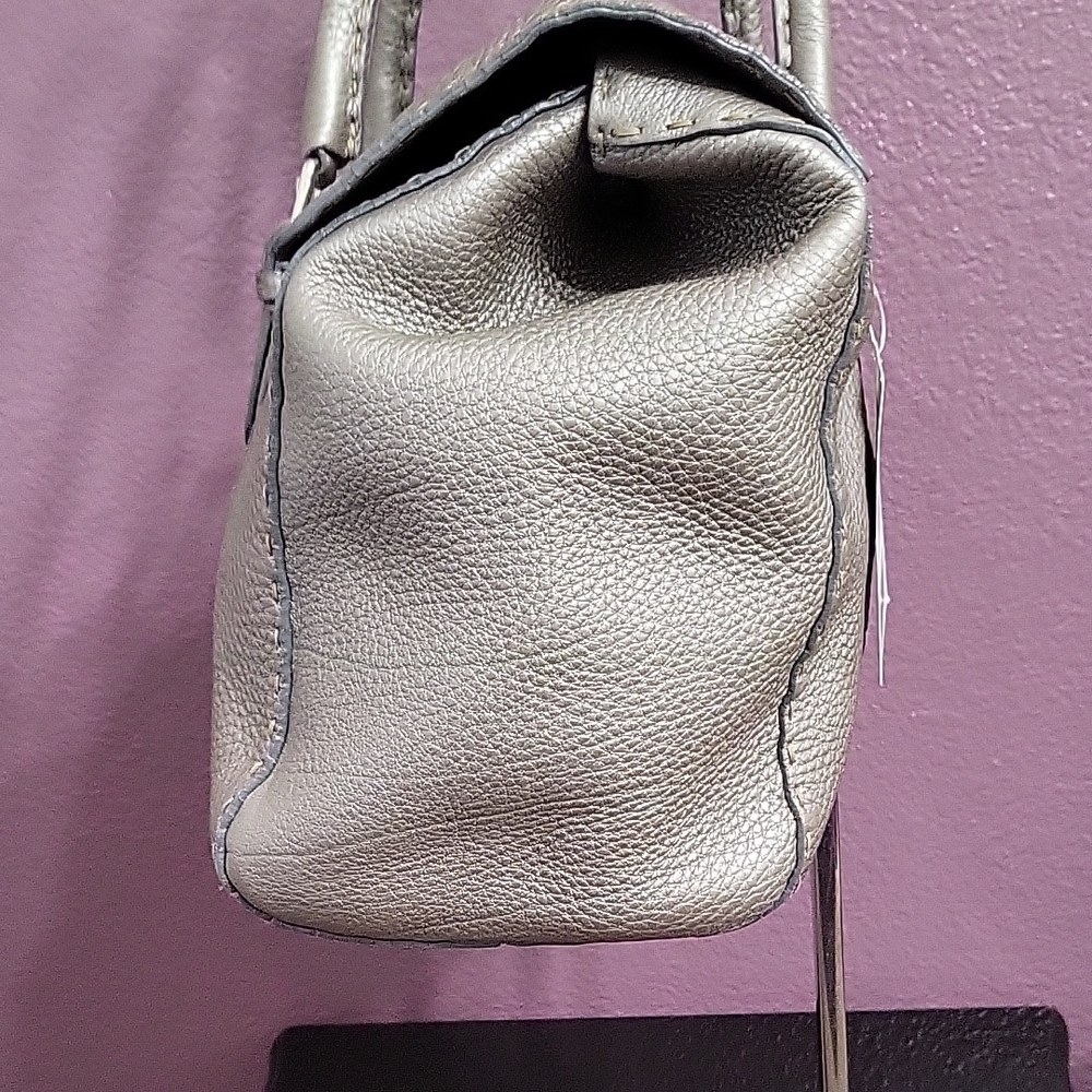 Fendi Selleria Silver/Grey Leather Bag - Picture 3 of 15